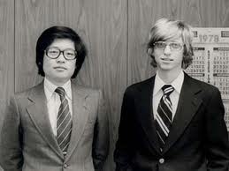 Kazuhiko Nishi y Bill Gates